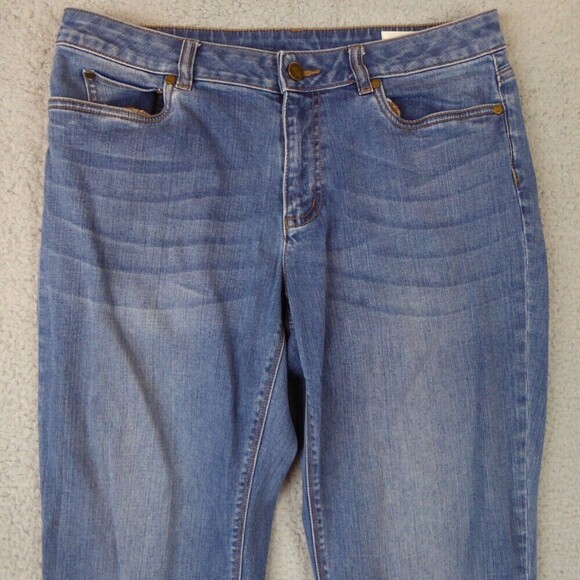 Two by Vince Camuto Jeans Womens 29/8 Medium Wash Blue Stretch Denim Ankle Jeans - Picture 2 of 12